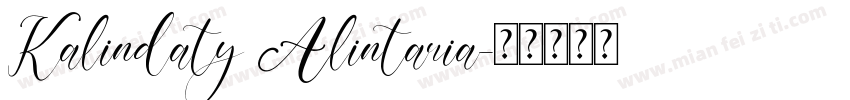 Kalindaty Alintaria字体转换